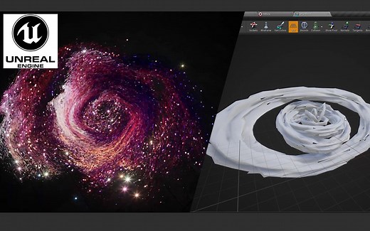 UE4制作宇宙星系的特效效果