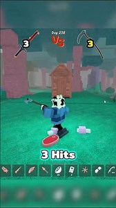 Infernal Sword vs Scythe 🔥 in 99 Nights #roblox #99nightintheforest