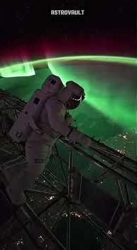 Astronaut POV Outside the ISS — Repairing, Storm Watching & Aurora in 4K