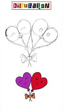 Dibujando dibujos del dia del amor y la amistad | Dibujos fáciles