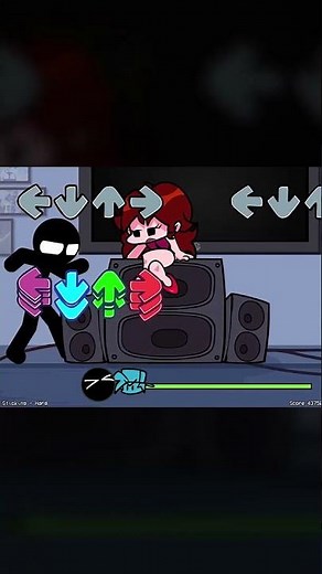 FNF - BF being attacked! [EDIT 2] [VS Stickman] (FNF MOD) #shorts