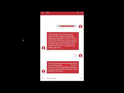 New Airtel 4G SIM activation procedure [Replacement Sim]