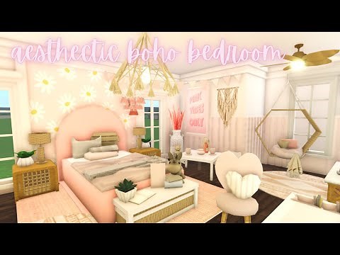 bloxburg Preppy AESTHETIC blush bedroom -build ideas | speedbuild [roblox