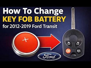 2012-2019 Ford Transit Key Fob Battery Change