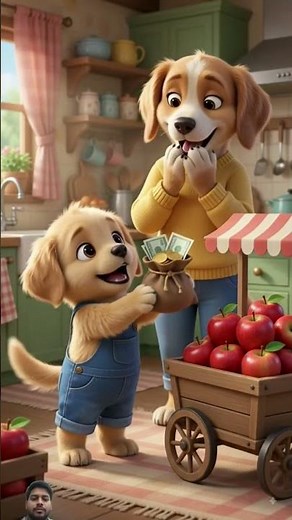 🍎 Doggy Sold Apples for His Mother ❤️ | Emotional Doggy Story | Mother Son Love