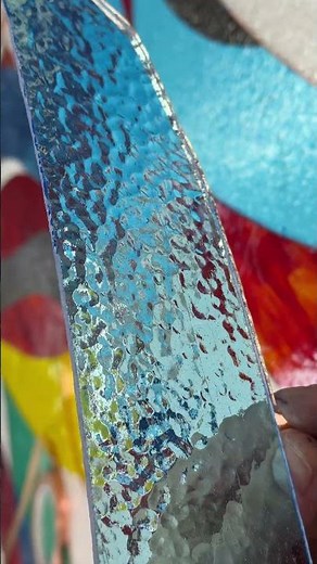 Creating Colorful Stained Glass Panels 🌈 #stainedglass #art