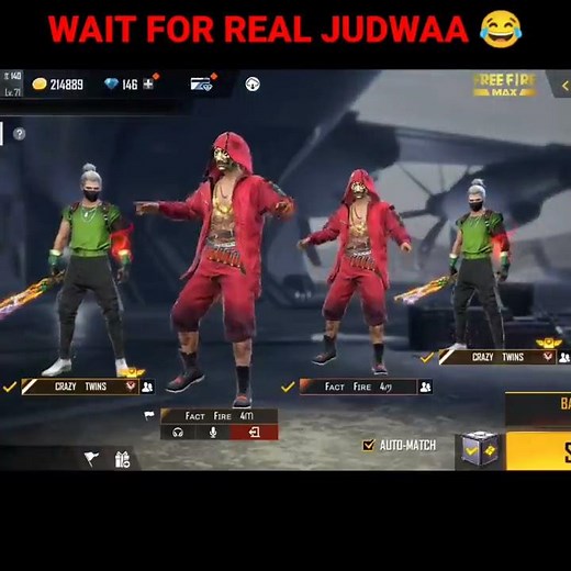 We Become Judwaa Brother's ?? 😂😂 || #shorts #factfire #freefireprankvideo