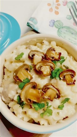 Creamy Samp with Mushrooms #southafricanfood #comfortfood #easyrecipe #homecooking