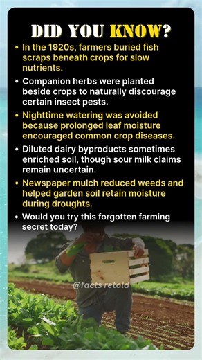 Forgotten Farming Secrets From the 1920s