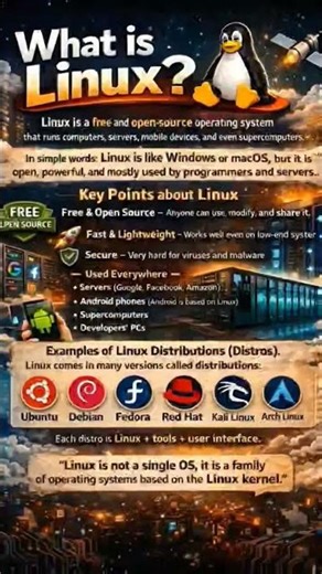 What is Linux? #linux #youtubeshorts #linuxvswindows #devops #aws #animation #reels #song #windows