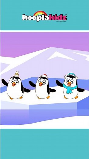Dance Like A Penguin With Annie and Ben #shorts #nurseryrhymes #kidssong #hooplakidz