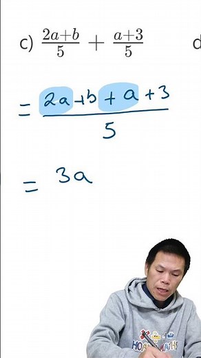 Adding Algebraic Fractions Part 11