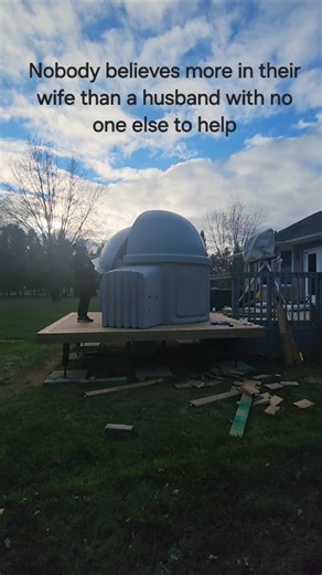 When the guys are busy my wife steps up 💪 #astro #observatory SkyShed Observatories | NWO AstroJoe