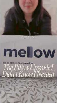 Loving the Mellow Puff Pillow it stays fluffy, comfy & cool! ☁️🤍 #Mellowpuffpillow #pillow