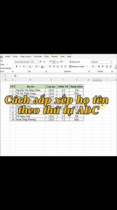 Sắp xếp họ tên theo ABC #Excel #exceltips #sapxep | Chuyên trang hỗ trợ PMKT