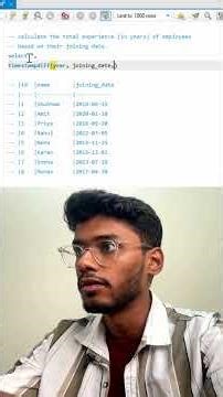 Infosys SQL Interview Question 🔥 | Calculate Experience in SQL