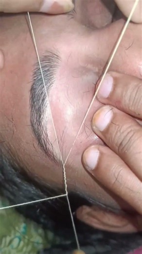 eyebrow threading tutorial for beginners #eyebrow threading