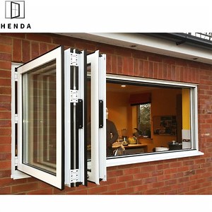 [Hot Item] Aluminium Vertical Folding Door and Window Push up Fold up Window