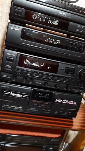 Hermoso modular AIWA Z-D3400M que suena deliciosooooo‼️🤤💎🦆 #audiovintage #minicomponente #retro