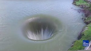 Mesmerizing -- recent rainfall has the Monticello Dam spillway flowing again for the first time in more than a decade. | The Weather Channel