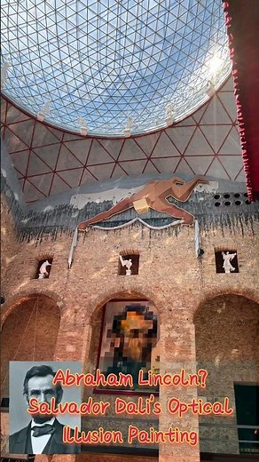 Abraham Lincoln? Salvador Dali's Optical Illusion Painting