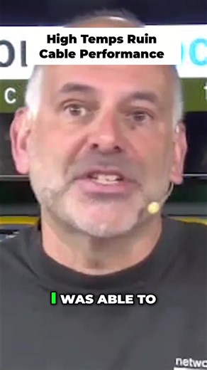 Heating up cables can kill performance! See how temp affects data speeds & patch cord length. #themoreyouknow #cbrcdd #rcdd #wiremonkey #BICSI #cable #datacom