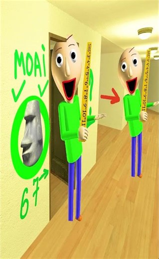 Moai , Baldi and Rumi in Hotel Ep. 10