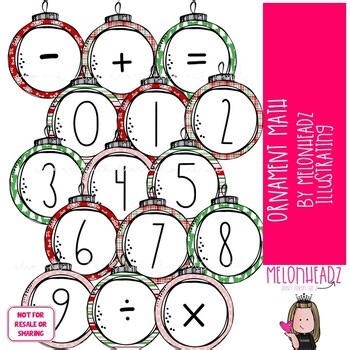 Ornament clip art, Christmas clip art, Math clip art MINI