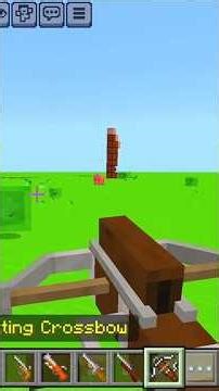 Automatic Crossbow in Minecraft PE #gunsaddon #minecraftaddons #mcpeaddons
