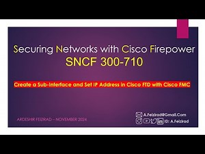 Create a Sub-Interface and Set IP Address in Cisco FTD with Cisco FMC