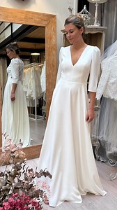 Robe ADORÉE manteau VALÉRIANE ✨ #robedemariée #pretaporterfemme #weddingdress #mariage2026 #madeinfrance🇫🇷 | Marie Laporte Créatrice
