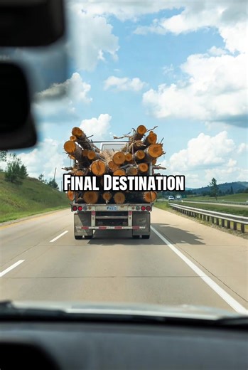 Southern Weird & Wild: Spring Break Tradfic Final Destination Log Truck 👀 Log comes flying off the truck on the highway, slamming into the car behind. Camera goes black… #FinalDestination #LogTruck #horrortok #HighwayHorror #scarystories