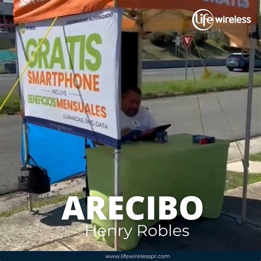 Un teléfono gratis puede hacer la diferencia. 📲 Data 📞 Llamadas 💬 Mensajes Visita tu carpa Life Wireless más cercana para más información. 📍Ver listado de Carpas Activas 👉www.lifewirelesspr.com | Life Wireless Puerto Rico