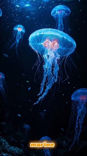 Glowing Jellyfish: Ocean Magic in the Dark