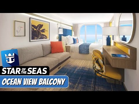 Star of the Seas | Ocean View Balcony Walkthrough Tour | Royal Caribbean 2025 | 4k