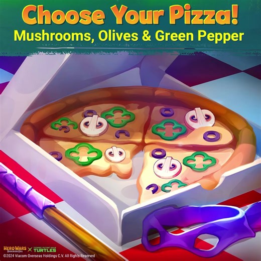 Teenage Mutant Ninja Turtles aren’t just heroes — they’re pizza fanatics! From classic pepperoni to marshmallow madness, no pizza’s too extreme for these heroes in a half-shell! 🍕 Pause the video and send your pizza in the comments, or drop your own favorite topping combo that the turtles would totally dig! 💥 🎁 And here's a special gift! ⚡ https://bit.ly/3VrqrBr ⚡ The gift link is available until December 14, 5 AM UTC. | Hero Wars