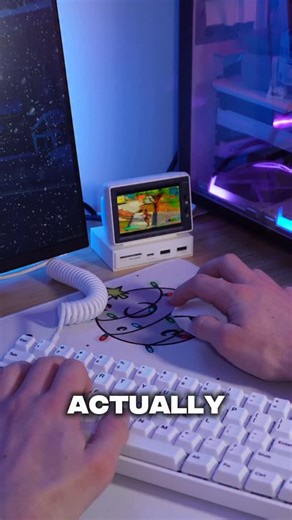 VXY tech on Instagram: "This mini pc monitor from #temu is my new favorite part of my setup, just type dxs9348 into the search bar for a O$ mini monitor docking station‼️ (only for new app users with qualifying orders) #tech #techtok #gaming #desktop #temufinds"