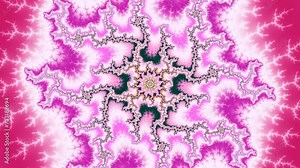 Flight through an fractal structure revealing unexpected patterns