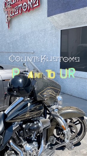 Check out this paint tour at Count’s Kustoms! Ryan Evans from Counting Cars @hornymike and the paint team always have some cool bike tanks or merch on deck! You can grab some of these one-of-a-kind metal pieces only in our Las Vegas museum. We are open every day 10am-4pm for FREE tours! Email projects@countskustoms.com to paint your next project here! #countskustoms #lasvegas #history #countingcars Merch: www.countskustoms.shop | Count's Kustoms