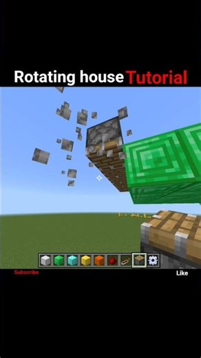rotating house tutorial #shorts #minecraft #tutorial