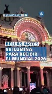 ¡Bellas Artes se pinta de colores! Iluminan recinto con videomapping #shorts