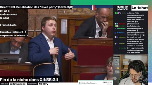 Louis @LouisBoyard propose de faire des Raves Party dans des endroit vides comme "Le local d'Horizons ou les bancs de LR"Ah ça tacle sévere aujourd'hui