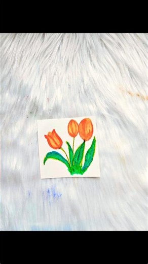 Easy Beginner oil pastel painting | art | #shorts