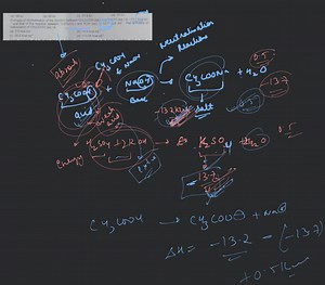 Enthalpy of neutralisation of the reaction between \mathrm{CH}{... | Filo