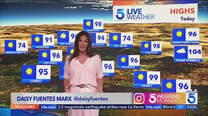 Daisy Fuentes Does the Weather on the KTLA Weekend Morning News!
