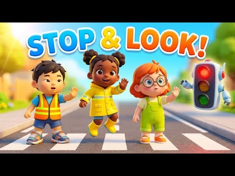Stop Look Listen Dance! 🛑 Street Safety Song for Kids