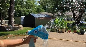 Watch bubble machine maker blower for kids dog on Amazon Live