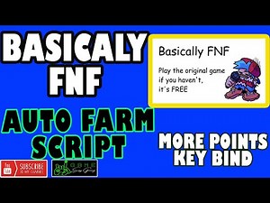 Roblox Basically FNF Script | Auto Farm | Auto Win | Key Bind | Auto Player