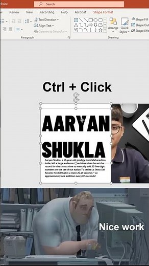 A simple way to level up your PowerPoint presentation 😱 #powerpoint #office #presentation