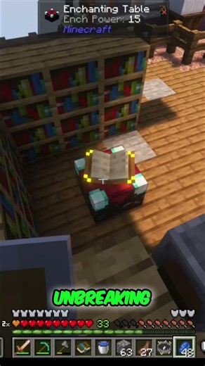 Epic Minecraft Enchanting: Unbreaking & Protection III HAUL! #shorts